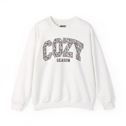 cozy season camo sweatshirt white sweatshirt uk gift gift idea