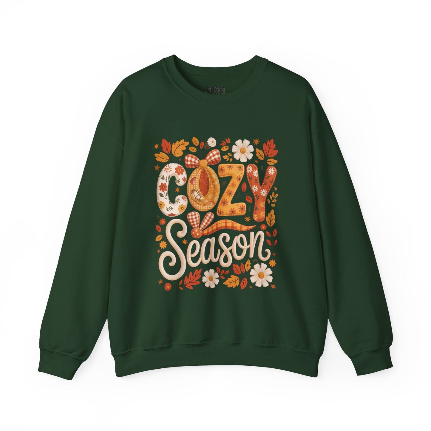 cozy season sweatshirt forest green sweatshirt uk gift gift idea