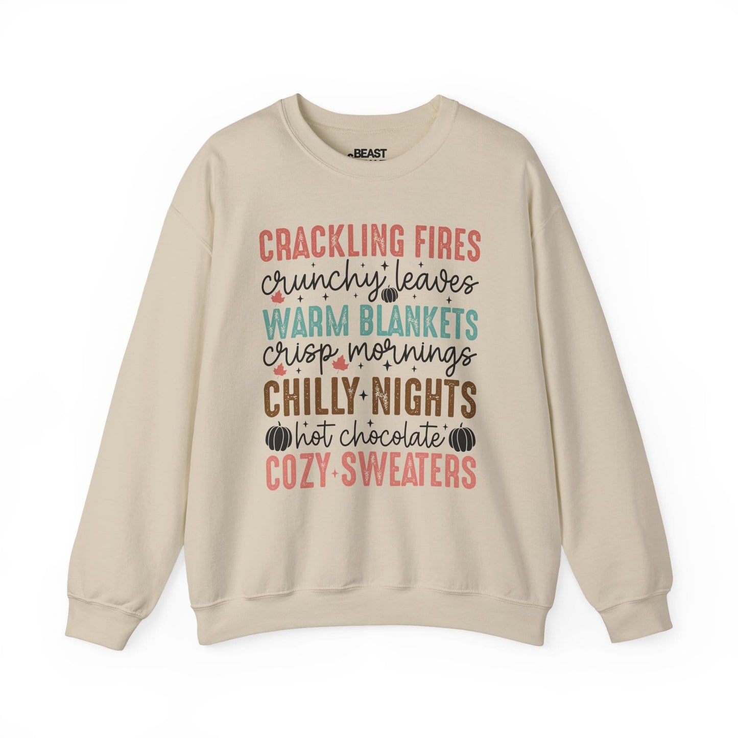 crackling fires crunchy leaves sweatshirt sand sweatshirt uk gift gift idea