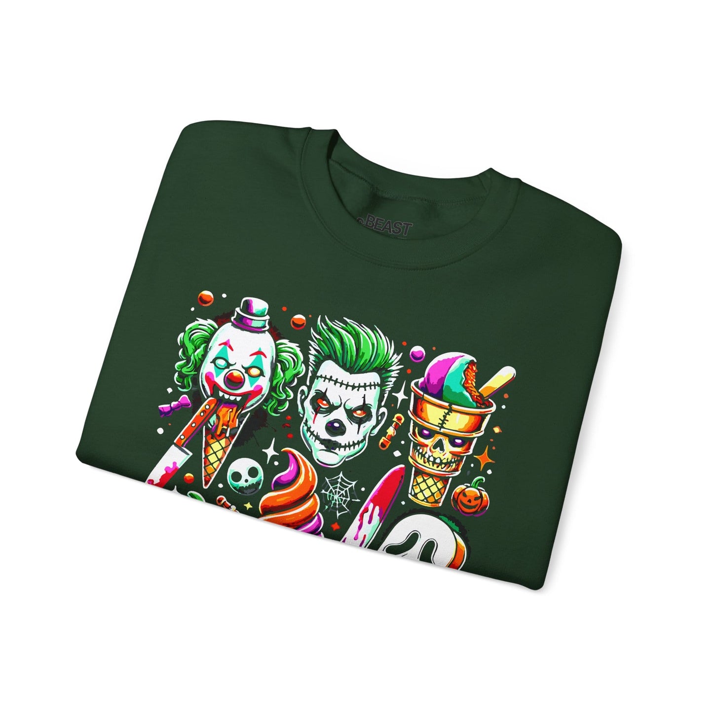 Creepy Halloween Ice Cream Horror Sweatshirt gift_idea unique_gift personalised_gift