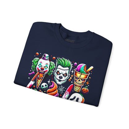Creepy Halloween Ice Cream Horror Sweatshirt gift_idea unique_gift personalised_gift
