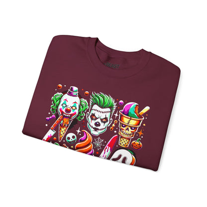 Creepy Halloween Ice Cream Horror Sweatshirt gift_idea unique_gift personalised_gift