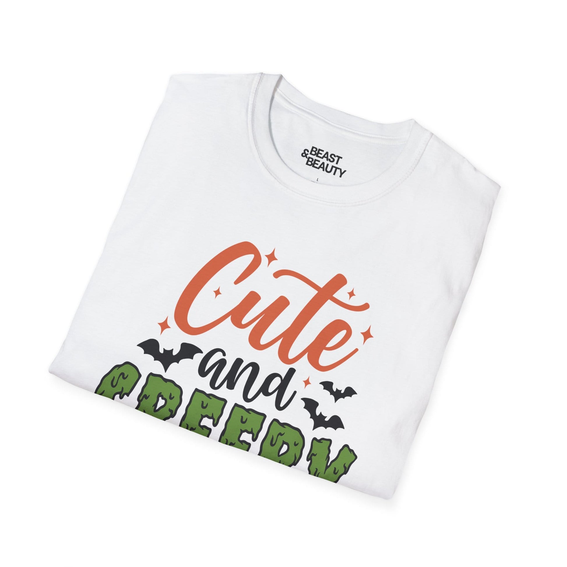 Cute And Creepy Halloween Graphic T-Shirt for Adults gift_idea unique_gift personalised_gift