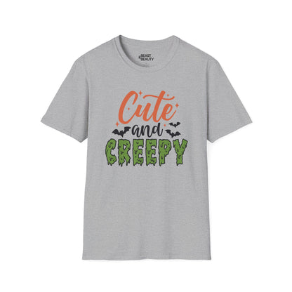 Cute And Creepy Halloween Graphic T-Shirt for Adults Sport Grey / S gift_idea unique_gift personalised_gift
