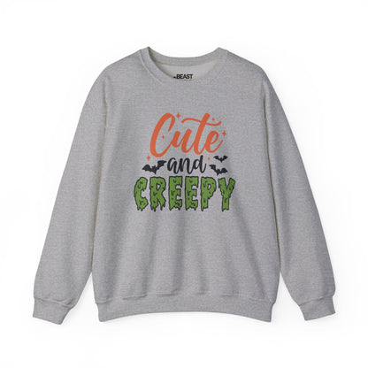 Cute and Creepy Halloween Sweatshirt Sport Grey / S gift_idea unique_gift personalised_gift