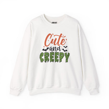 Cute and Creepy Halloween Sweatshirt White / S gift_idea unique_gift personalised_gift
