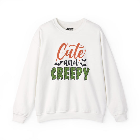 Cute and Creepy Halloween Sweatshirt White / S gift_idea unique_gift personalised_gift