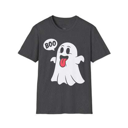 Cute Boo Ghost Halloween T-Shirt Dark Heather / S gift_idea unique_gift personalised_gift