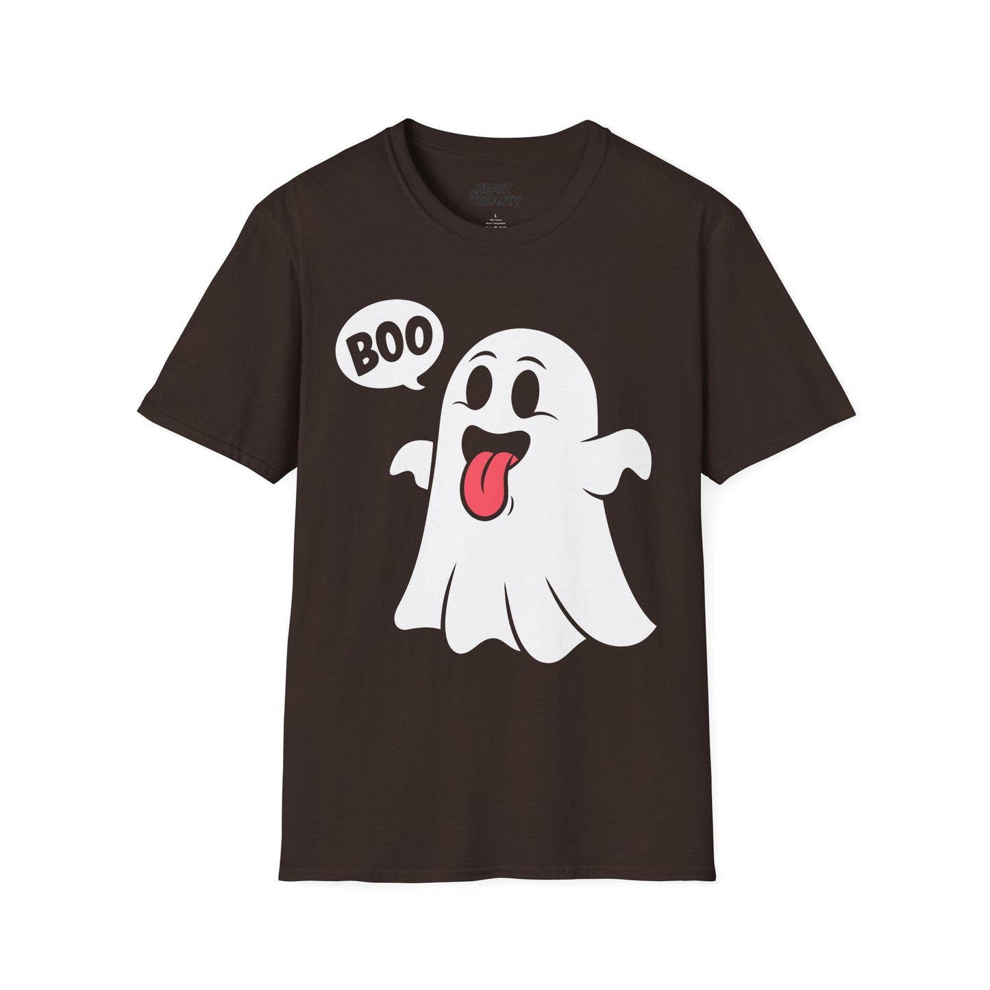 Cute Boo Ghost Halloween T-Shirt Dark Chocolate / M gift_idea unique_gift personalised_gift