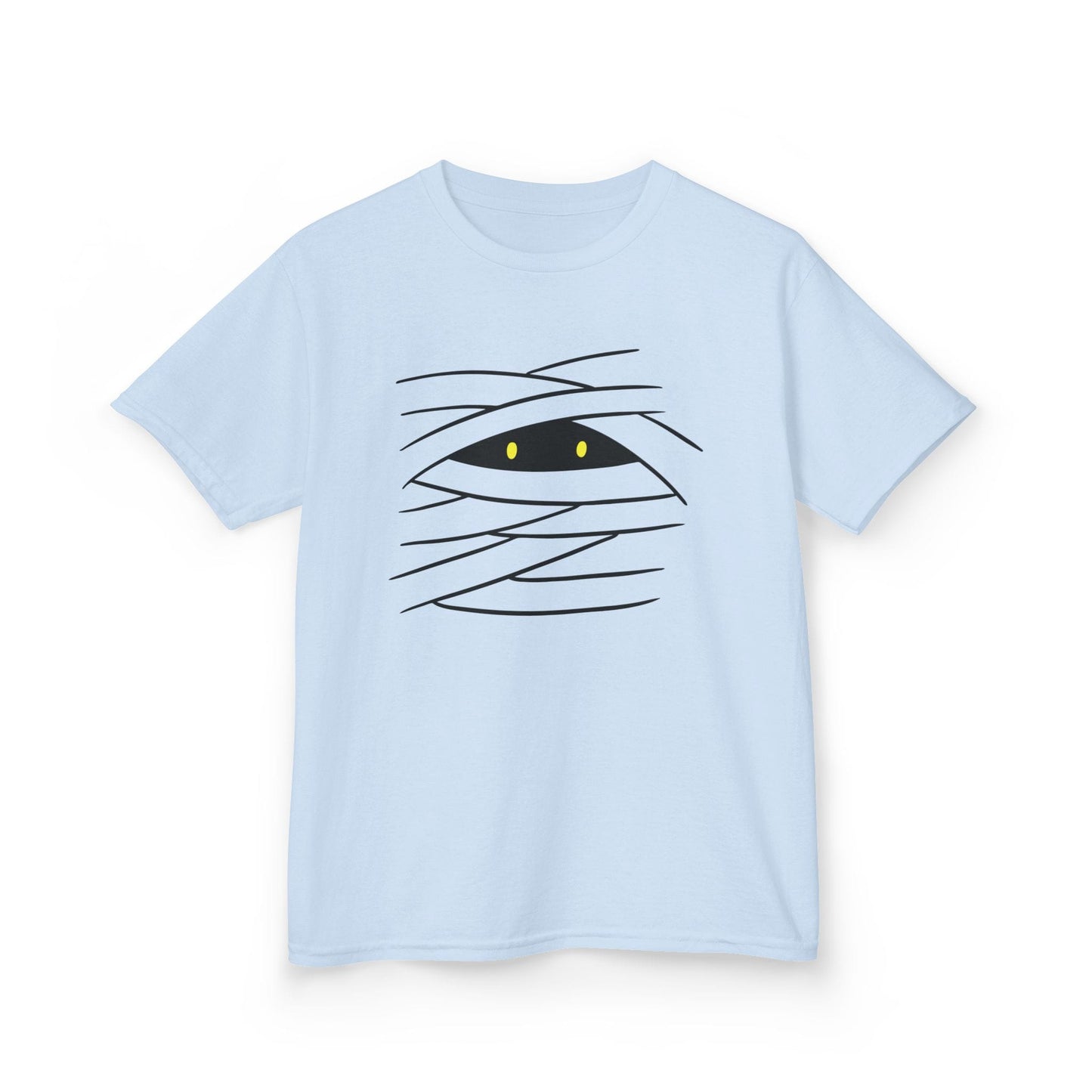 Cute Mummy Eyes Halloween Kids T-Shirt Light Blue / XS gift_idea unique_gift personalised_gift