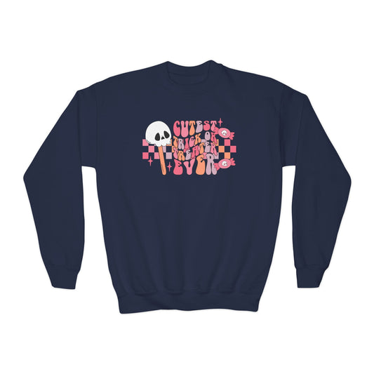 Cutest Trick Or Treater Ever Kids Halloween Sweatshirt Navy / XS gift_idea unique_gift personalised_gift