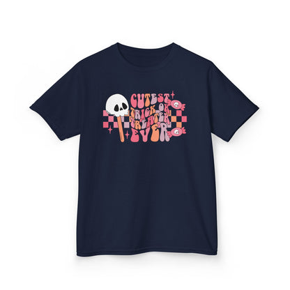Cutest Trick Or Treater Ever Kids Halloween T-Shirt Navy / XS gift_idea unique_gift personalised_gift