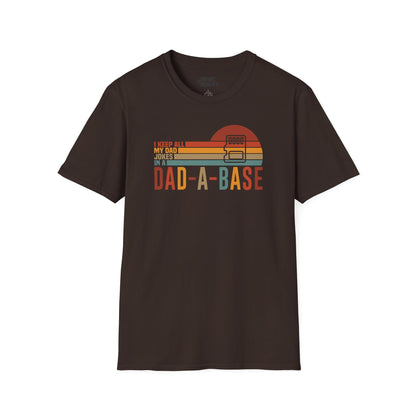 dad-a-base dad jokes t-shirt dark chocolate t-shirt uk Father's Day gift idea