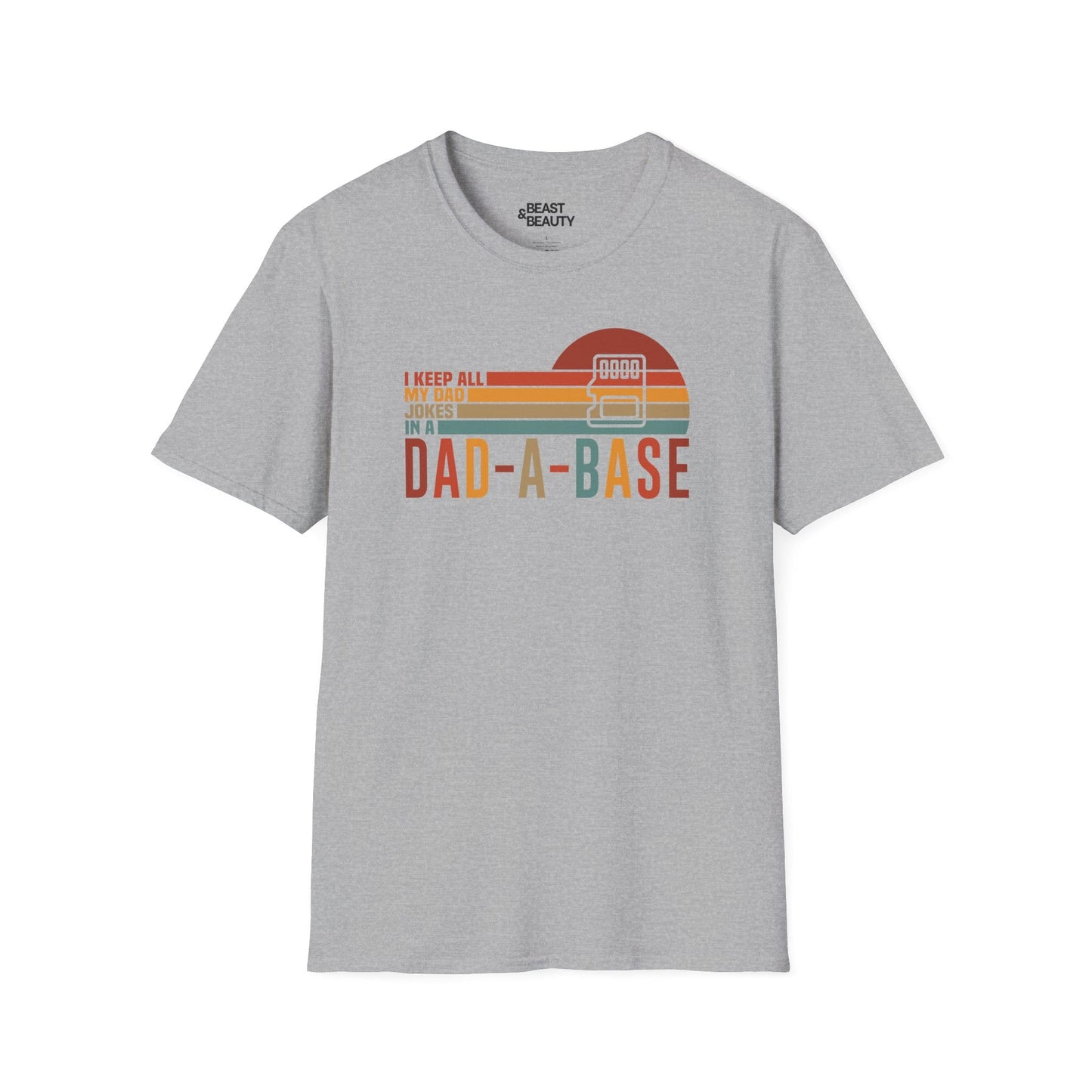 dad-a-base dad jokes t-shirt sport grey t-shirt uk Father's Day gift idea