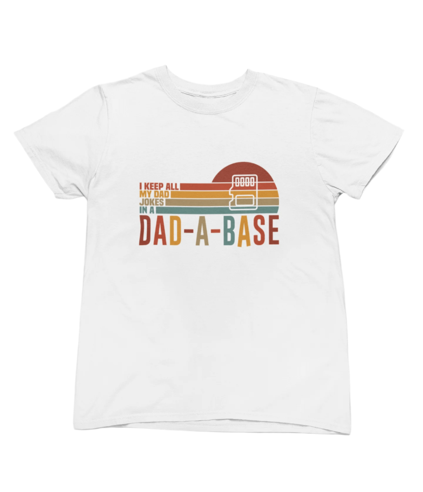 Dad-A-Base T-Shirt / Sweatshirt – Funny Retro Dad Joke Tech Shirt gift_idea unique_gift personalised_gift