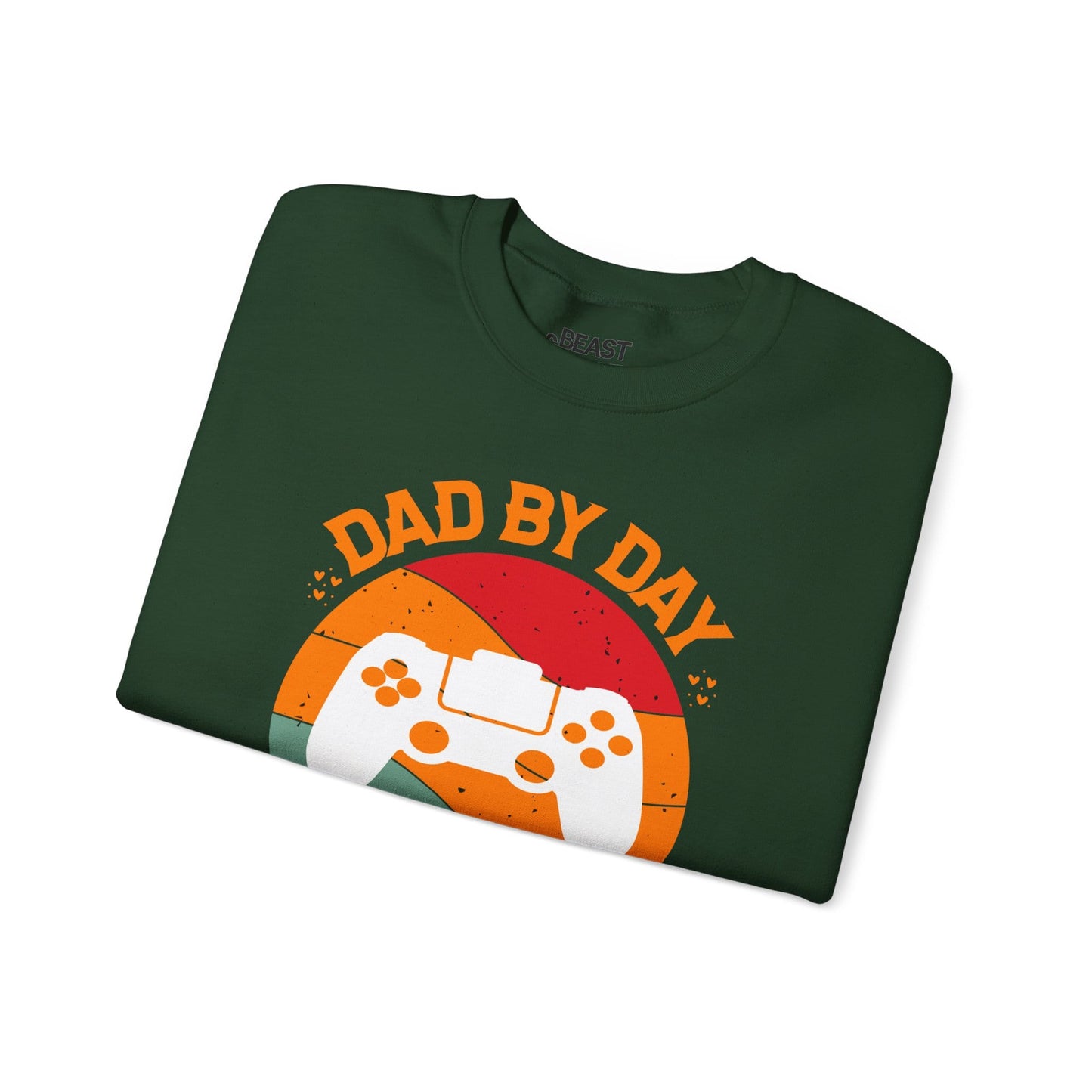 dad by day gamer by night sweatshirt sweatshirt uk Father's Day gift idea image 4