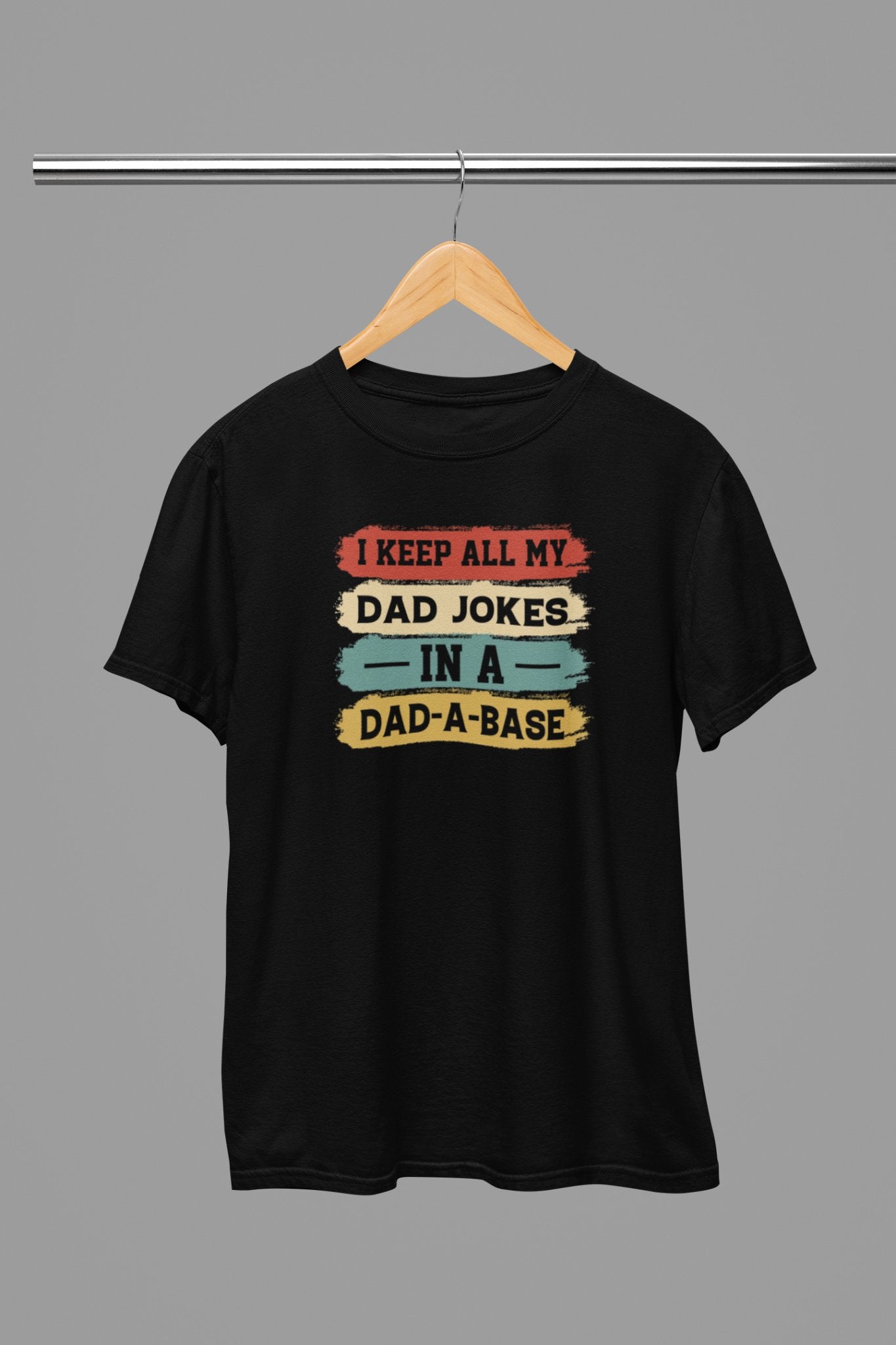 Dad Joke in a Dad - a - base Fathers Day T-Shirt - Beast & Beauty Clothing LTD - Fathers Day T-Shirt - small - Black - 