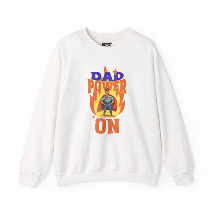 dad power on sweatshirt white sweatshirt uk Father's Day gift idea