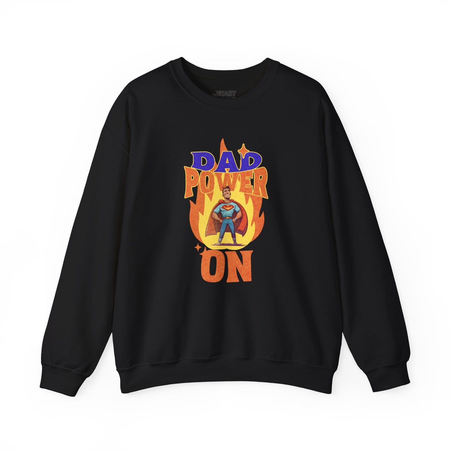 dad power on sweatshirt black sweatshirt uk Father's Day gift idea