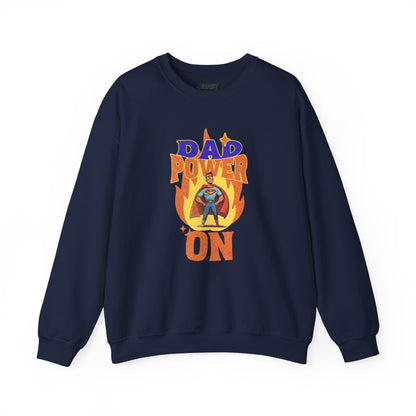 dad power on sweatshirt navy sweatshirt uk Father's Day gift idea