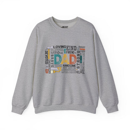 dad the handyman sweatshirt sport grey sweatshirt uk Father's Day gift idea