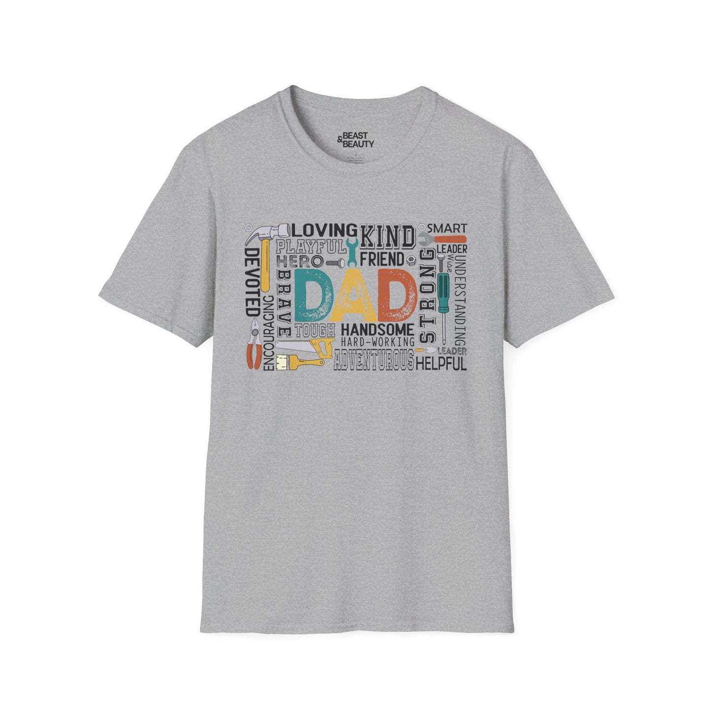 dad the handyman t-shirt sport grey t-shirt uk Father's Day gift idea