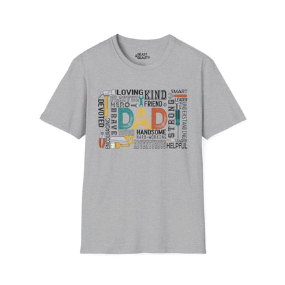 dad the handyman t-shirt sport grey t-shirt uk Father's Day gift idea