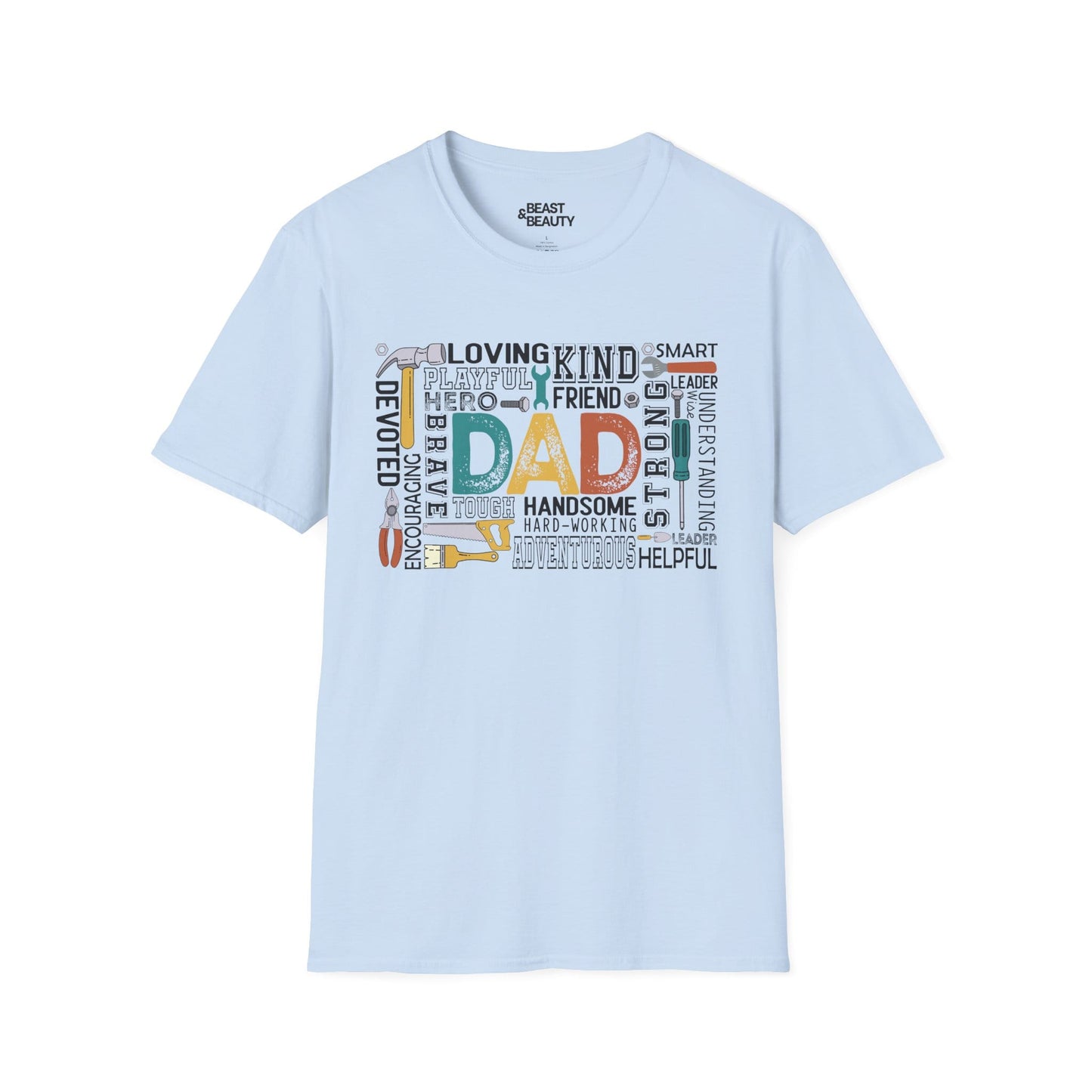 dad the handyman t-shirt light blue t-shirt uk Father's Day gift idea