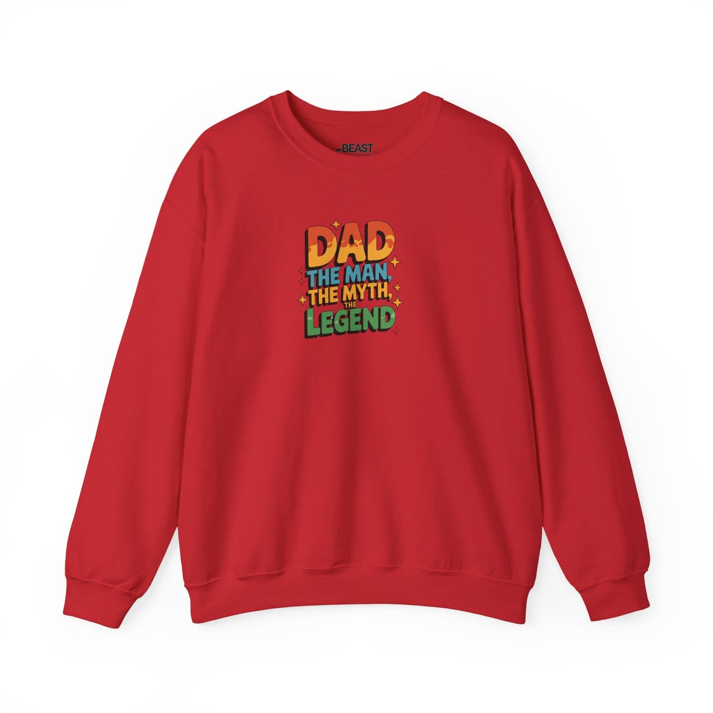 dad the man the myth the legend sweatshirt red sweatshirt uk Father's Day gift idea