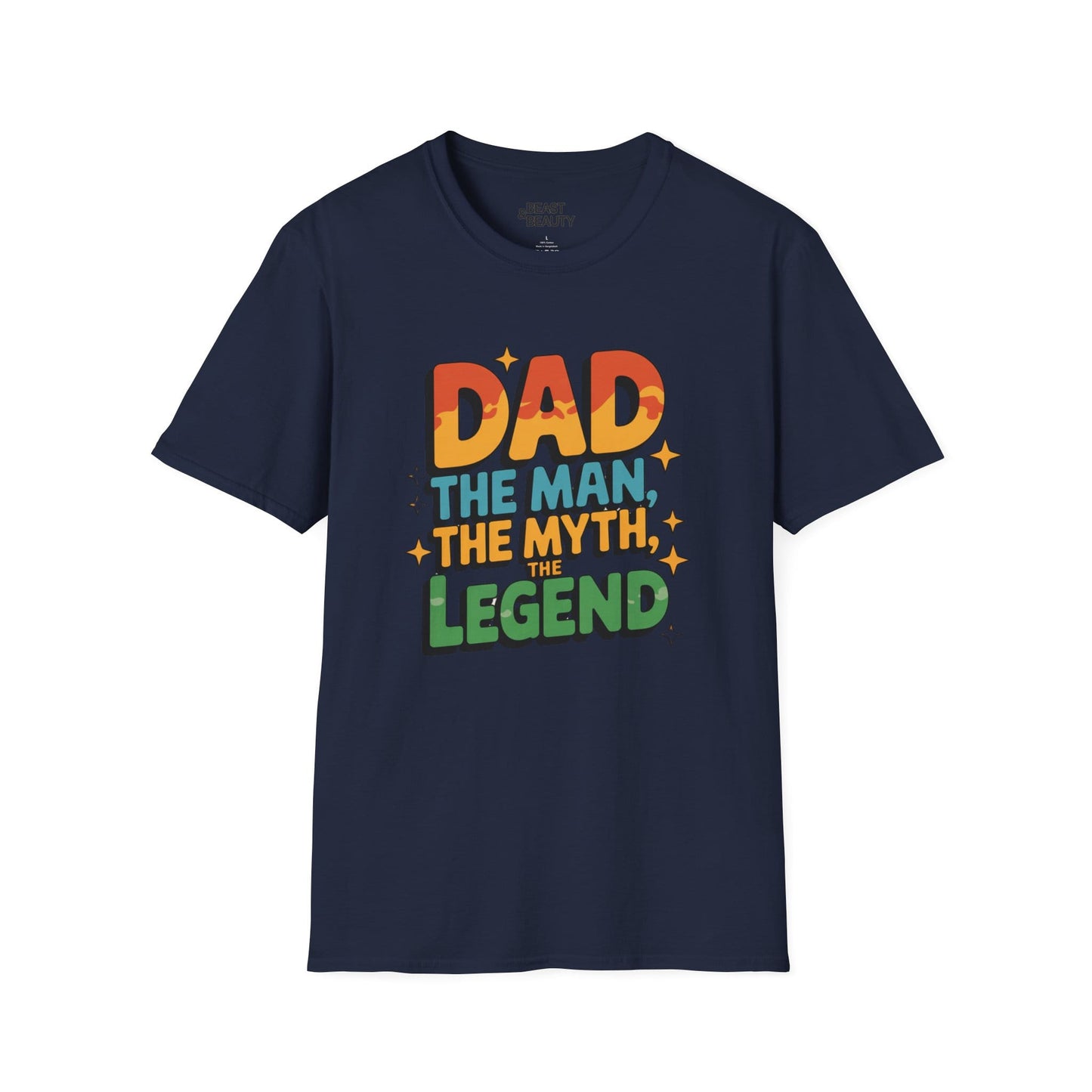 dad the man the myth the legend t-shirt navy t-shirt uk Father's Day gift idea