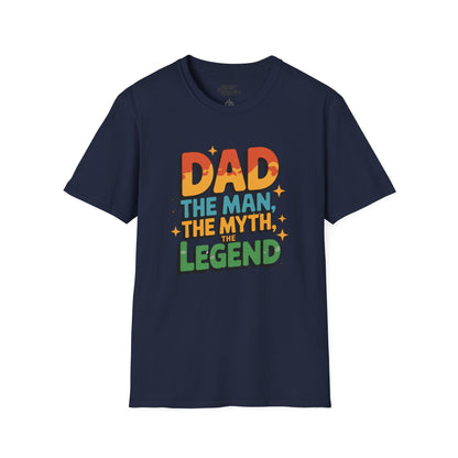 dad the man the myth the legend t-shirt navy t-shirt uk Father's Day gift idea