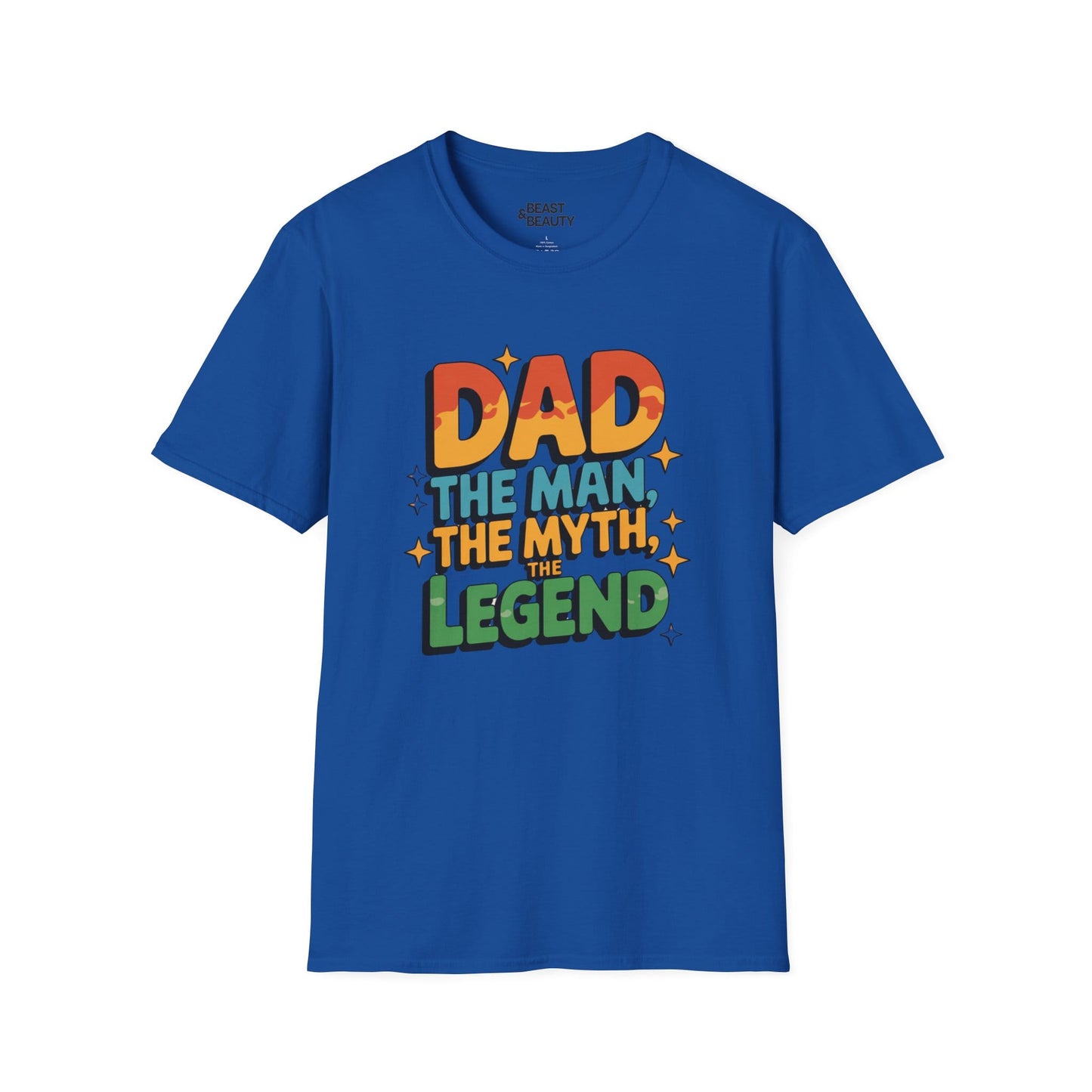 dad the man the myth the legend t-shirt royal t-shirt uk Father's Day gift idea