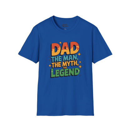 dad the man the myth the legend t-shirt royal t-shirt uk Father's Day gift idea