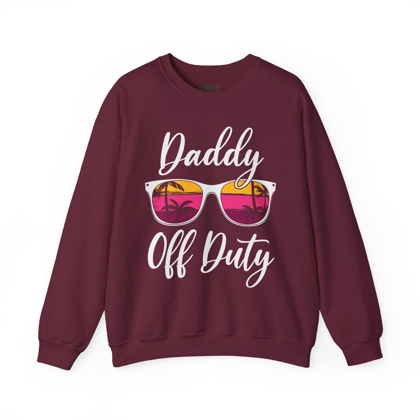 daddy off duty sweatshirt maroon sweatshirt uk Father's Day gift idea