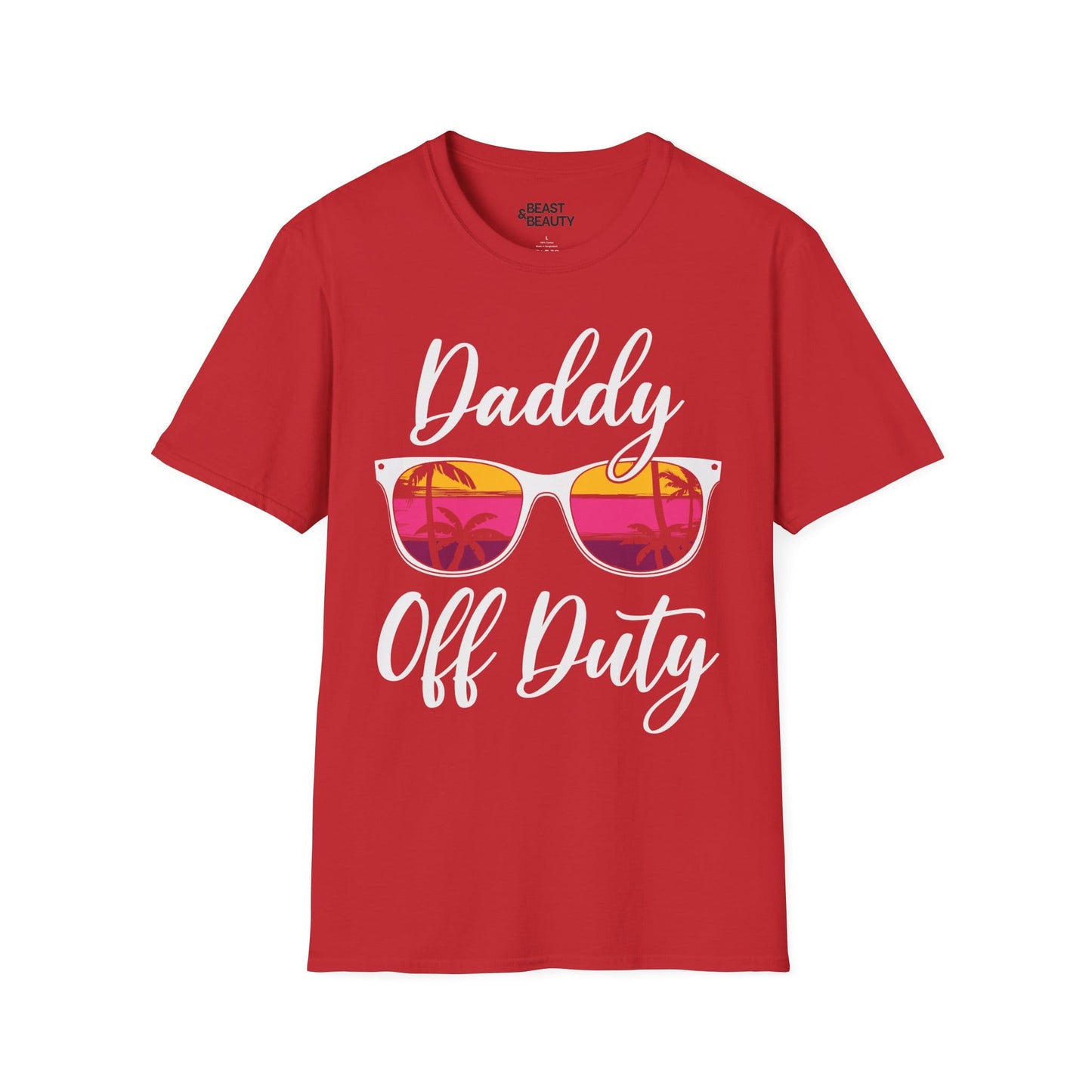 daddy off duty t-shirt red t-shirt uk Father's Day gift idea