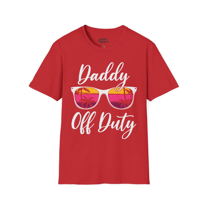 daddy off duty t-shirt red t-shirt uk Father's Day gift idea