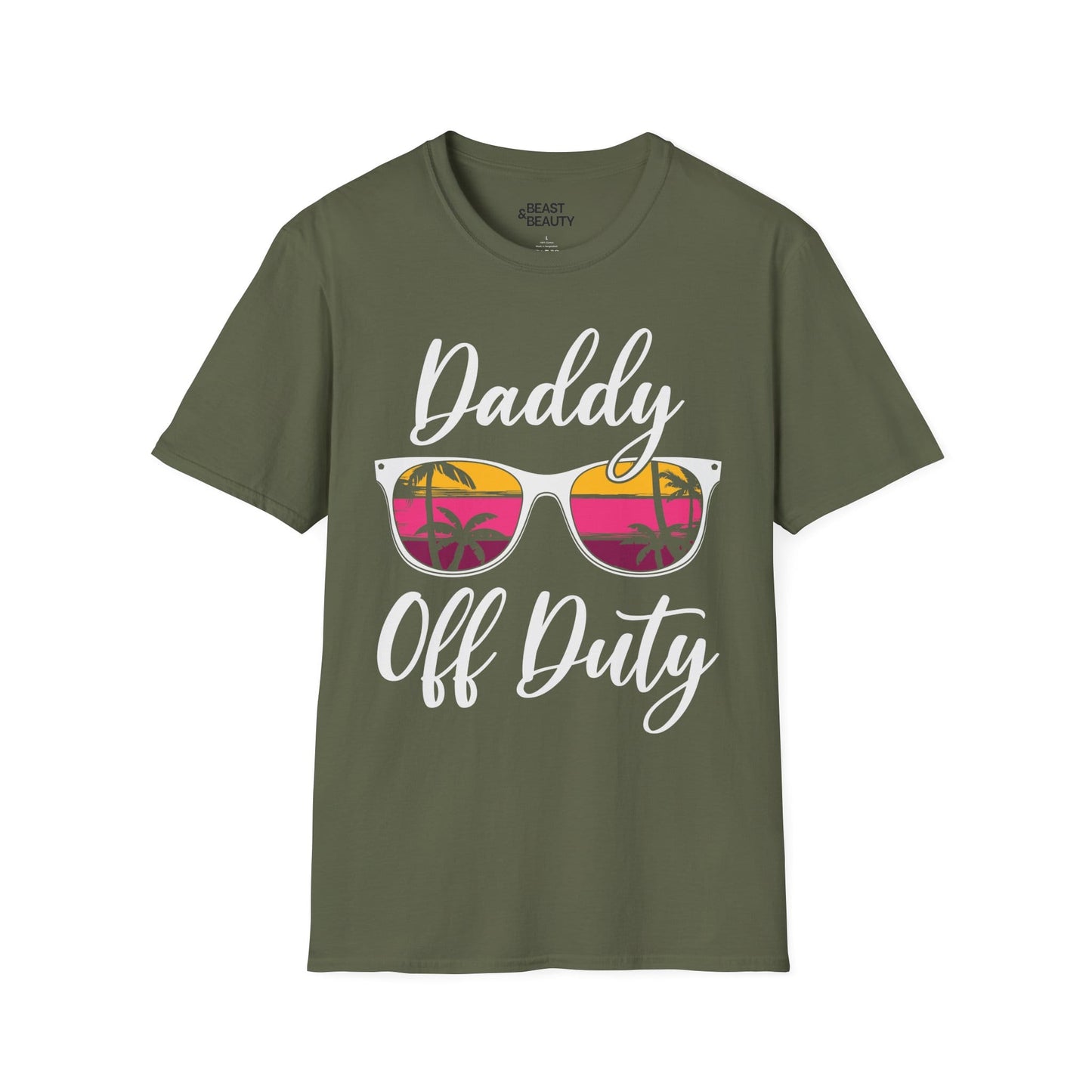 daddy off duty t-shirt military green t-shirt uk Father's Day gift idea