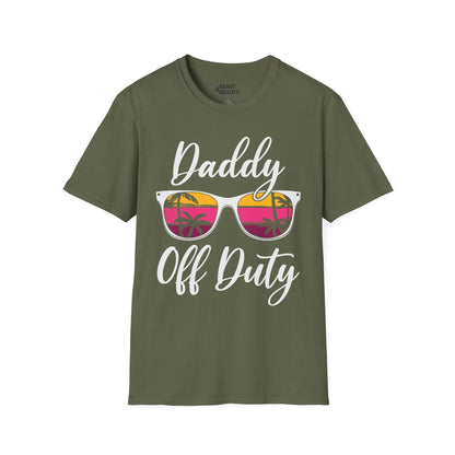 daddy off duty t-shirt military green t-shirt uk Father's Day gift idea