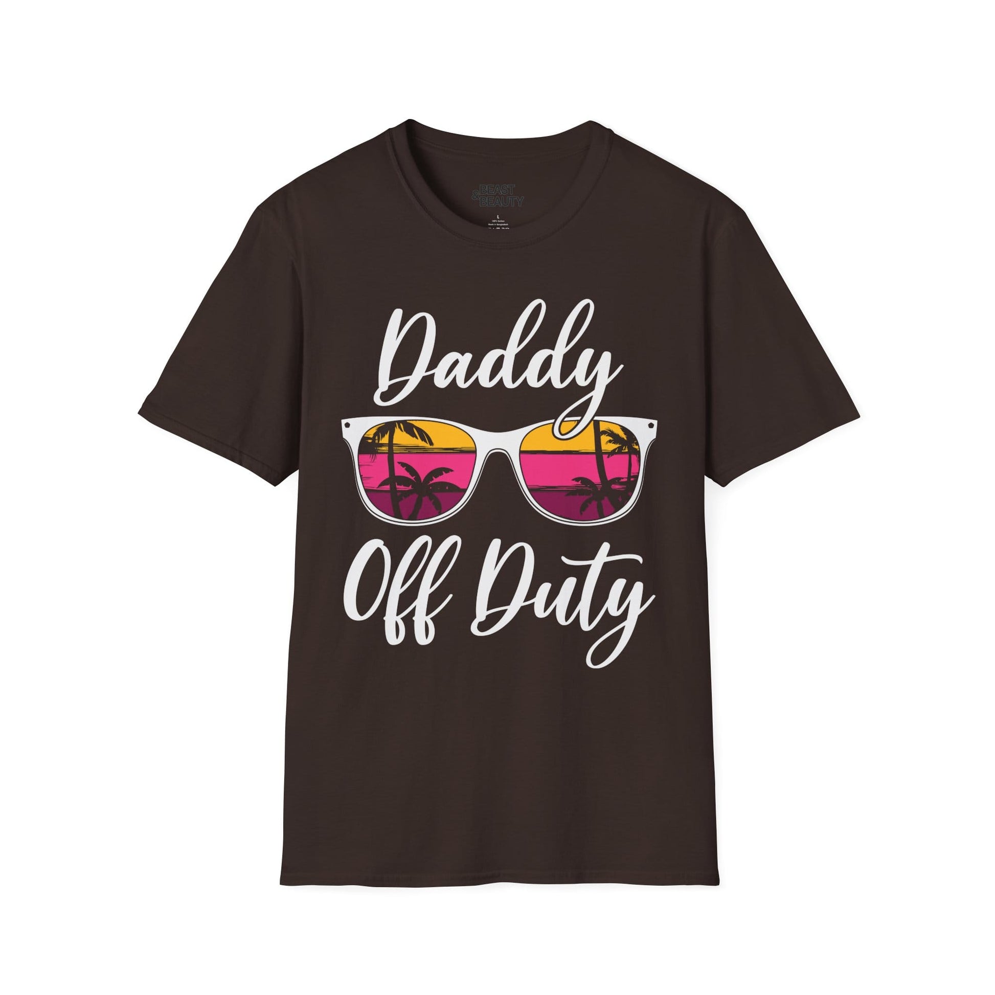 daddy off duty t-shirt dark chocolate t-shirt uk Father's Day gift idea