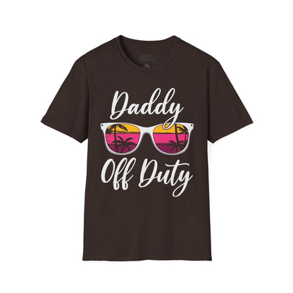 daddy off duty t-shirt dark chocolate t-shirt uk Father's Day gift idea