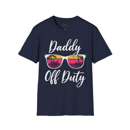 daddy off duty t-shirt navy t-shirt uk Father's Day gift idea