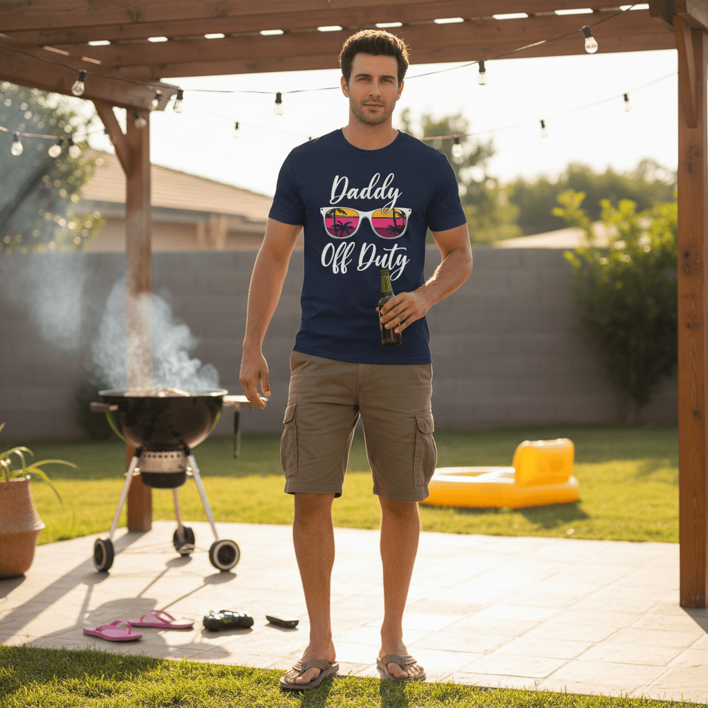 Daddy Off Duty T-Shirt gift_idea unique_gift personalised_gift