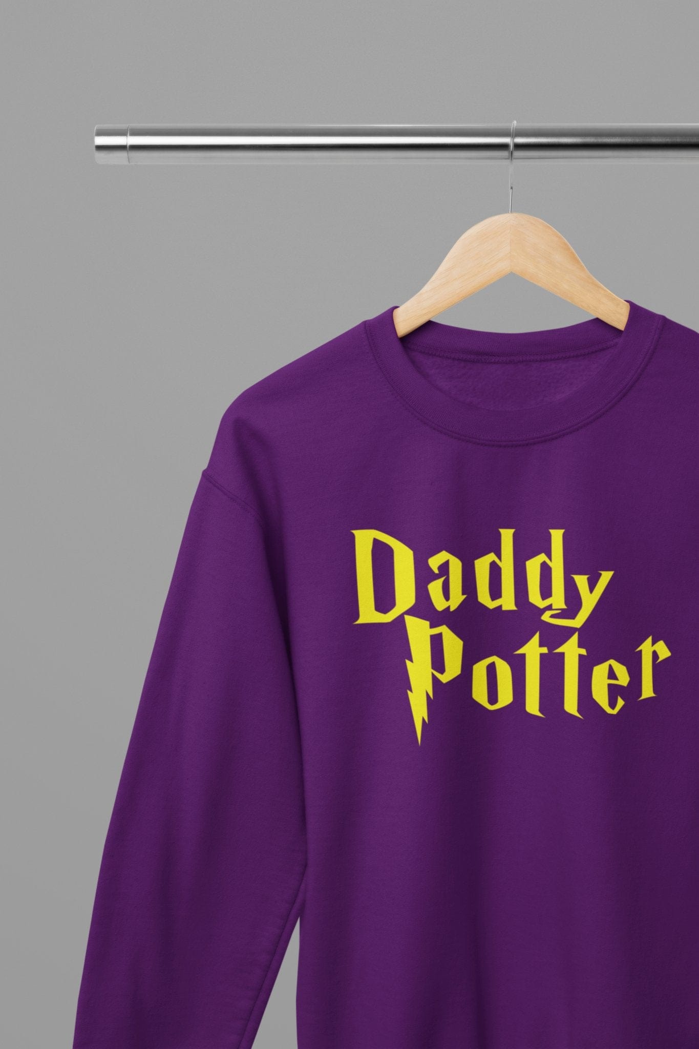 Daddy Potter Fathers Day Sweatshirt Sweatshirt / small / Purple gift_idea unique_gift personalised_gift