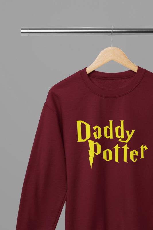 Daddy Potter Fathers Day Sweatshirt - Beast & Beauty Clothing LTD - Fathers Day Sweatshirt - small - Red - 