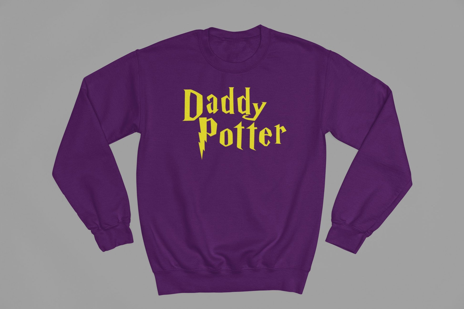 Daddy Potter Fathers Day Sweatshirt - Beast & Beauty Clothing LTD - Fathers Day Sweatshirt - small - Purple - 