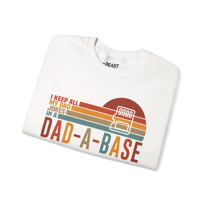i keep all my dad jokes in a dad-a-base sweatshirt sweatshirt uk Father's Day gift idea image 6