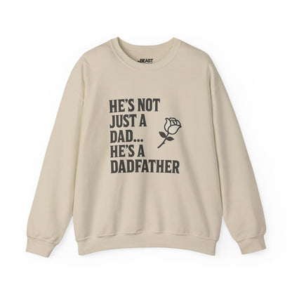 he s not just a dad he s a dadfather sweatshirt sand sweatshirt uk Father's Day gift idea