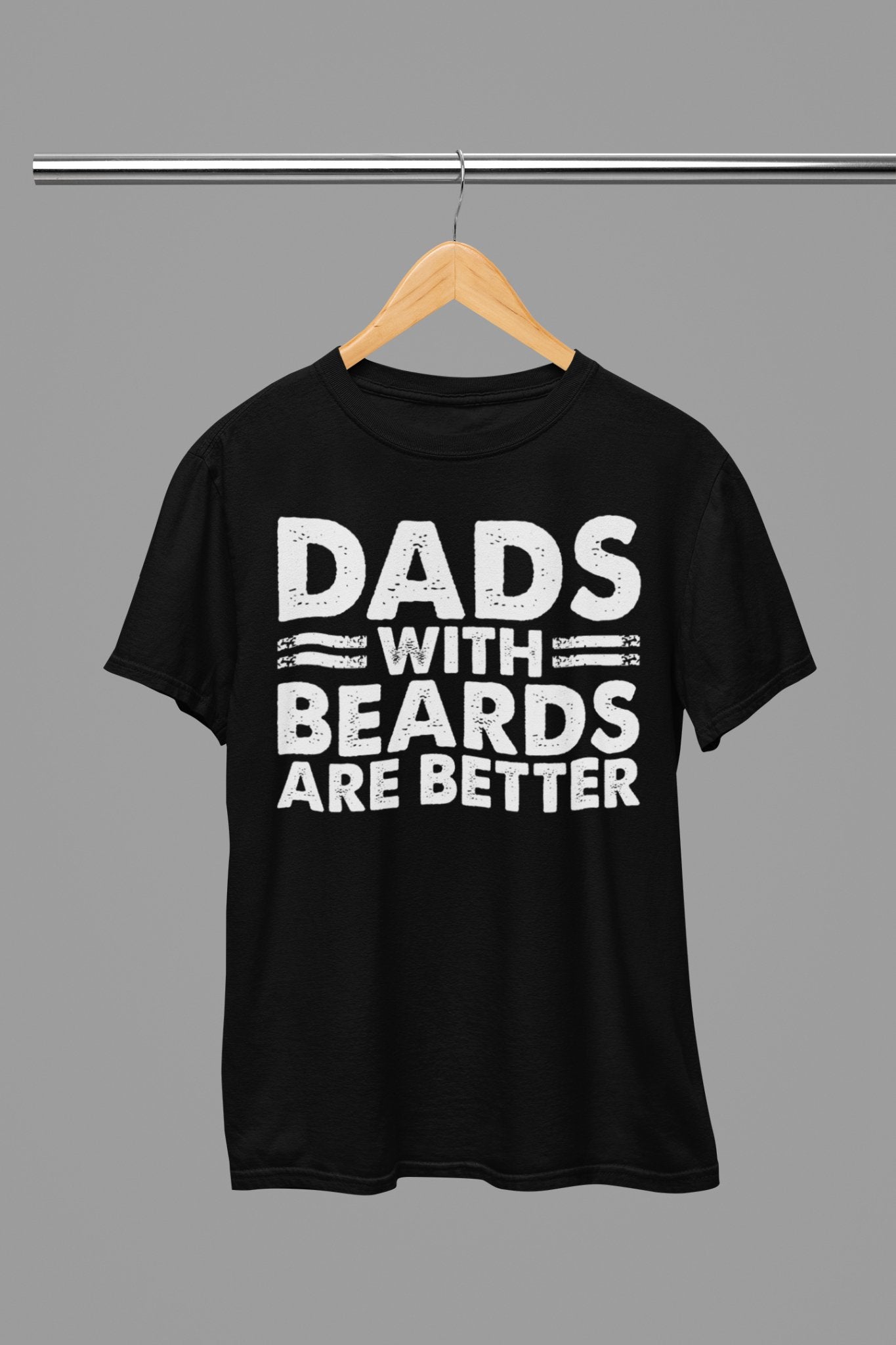 Dads With Beards Are Better Fathers Day T-Shirt - Beast & Beauty Clothing LTD - Fathers Day T-Shirt - small - White - 