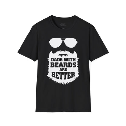 dads with beards are better graphic t-shirt black t-shirt uk Father's Day gift idea