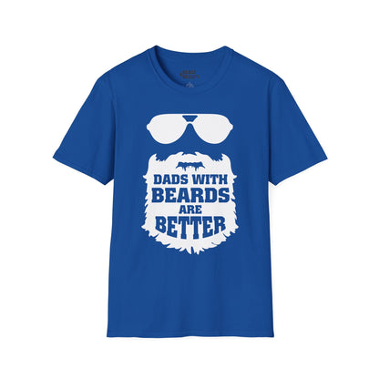 dads with beards are better graphic t-shirt royal t-shirt uk Father's Day gift idea